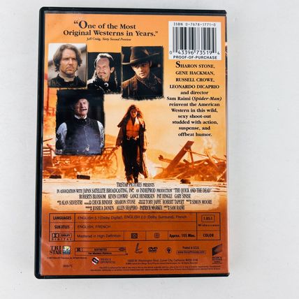 The Quick and the Dead DVD Sharon Stone, Gene Hackman, Russell Crowe