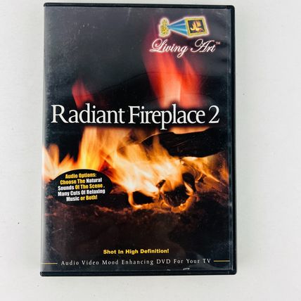 Living Art - Radiant Fireplace 2 DVD HD Natural Sounds Ambiance