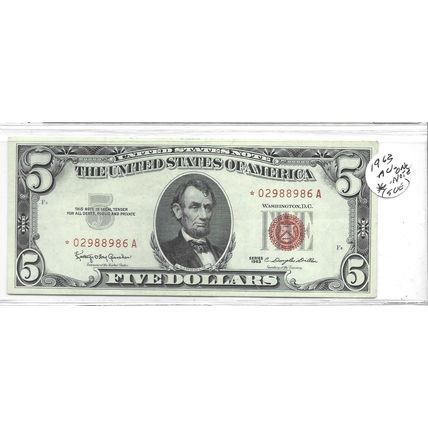 1953-A US Red seal $2.00 Bill UNC