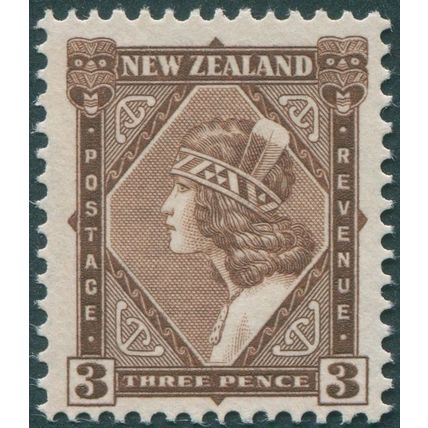 New Zealand 1936 3d brown SG582 MNH