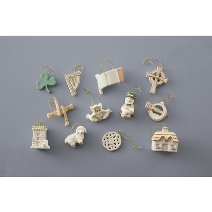 Lenox 819668 Luck of the Irish 12-Piece Ornament Set, St. Patricks Day