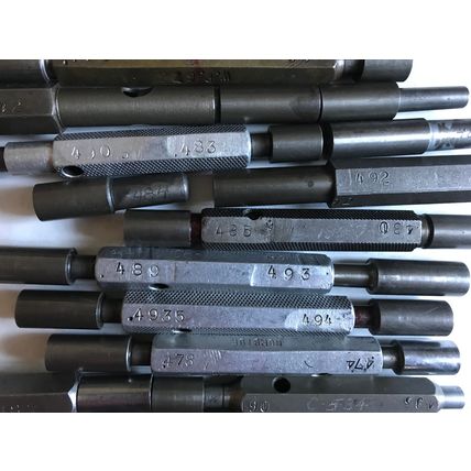 LOT THE PIPE MACHINERY GO NO GO PLUG GAGE .480,.486,.4935,.494,.487,.475,.495,SA