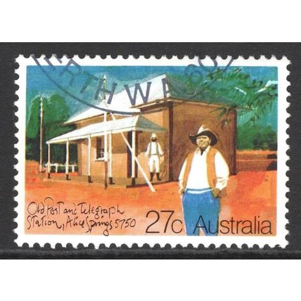 AUSTRALIA 1982: HISTORIC POST OFFICES - 27c ALICE SPRINGS, NT USED (G7)
