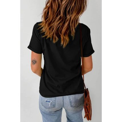 Black Rainbow Splash Easter Rabbit Graphic Tee
