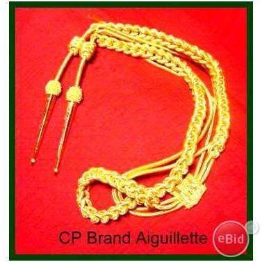 NEW CP Brand GOLD AIGUILLETTE, BRITISH OFFICERS NEW !!