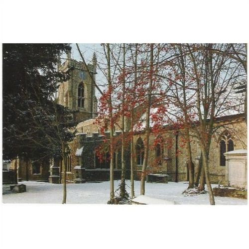 Halstead, Essex nr Braintree - St Andrew's Church - postcard