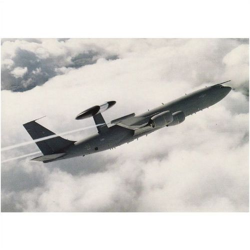 Aircraft Postcard E-3D Sentry AEW1 8 Squadron RAF Waddington Surveillance