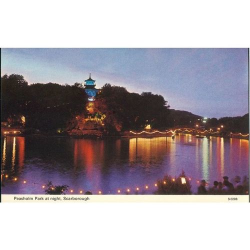 Peasholm Park At Night, Scarborough, Yorkshire - Dennis Productions c1960's