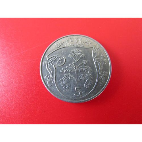 1986 QUEEN ELIZABETH II ISLE OF MAN FIVE PENCE FREE POST. Q