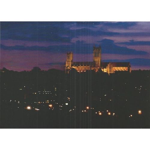 Lincoln Cathedral from South Common at Night.