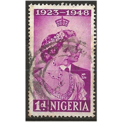 Nigeria 1948 SG62 1 1/2d Bright Purple RSW gum crease else Fine Used . .. .