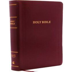 Kjv, Reference Bible, Personal Size Giant Print, Leatherlook, Burgundy, Red Lett