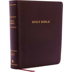 Kjv, Reference Bible, Personal Size Giant Print, Bonded Leather, Burgundy, Red L