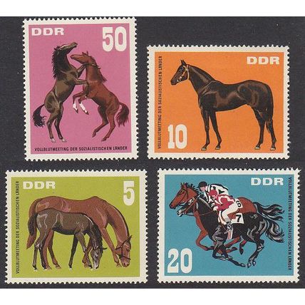 GDR Horses 4v 1967 MNH SG#E1021-E1024