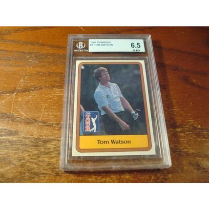 1981 Donruss, Graded Ex- Mint 6.5, TOM WATSON, PGA Tour