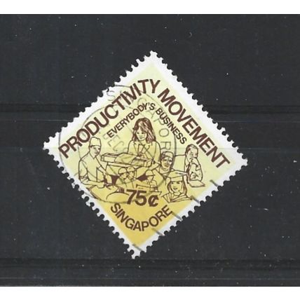 Singapore.SG442 75c Aspects of Singapore business.Fine Used.Jul25