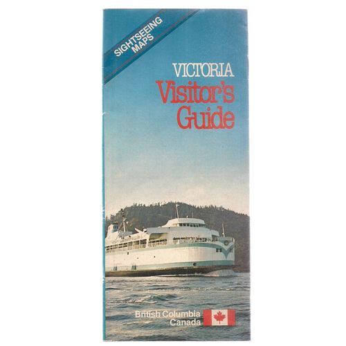 VICTORIA, British Columbia, Canada Visitors Guide sightseeing maps 1980 24 page/