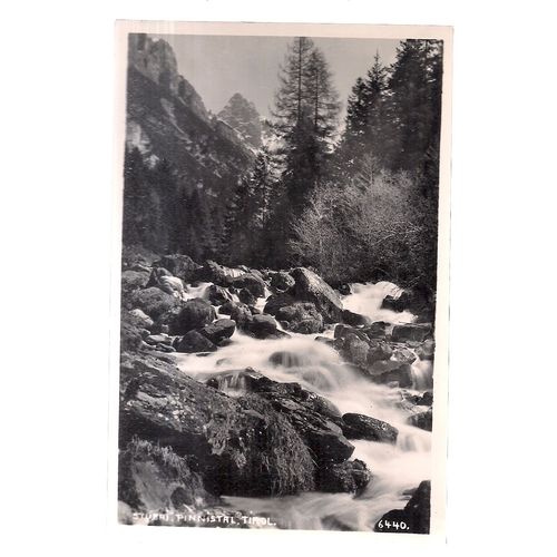 STUBAI PINNISTAL, TIROL, AUSTRIA unused vintage postcard 1960's #