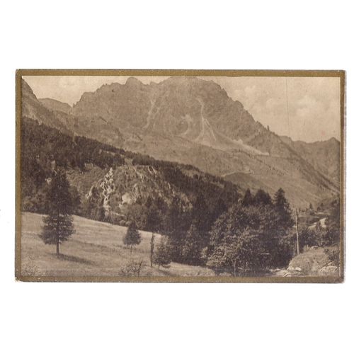 early 20th C. Italian mountain scene unused vintage postcard =