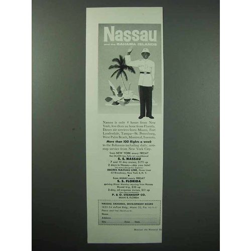 1957 Nassau And The Bahamas Tourism Ad