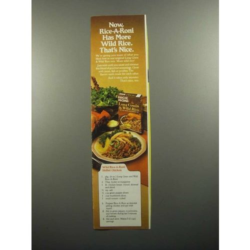 1984 Rice-A-Roni Long Grain & Wild Rice Ad - Nice