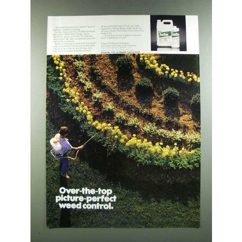 1986 Elanco Surflan Ad - Over-the-top Picture-Perfect Weed Control