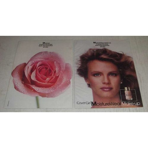1986 Cover Girl MoistureWear Make-Up Ad