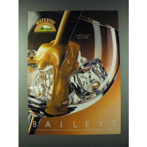 1989 Baileys Irish Cream Ad - A nice cold welcome