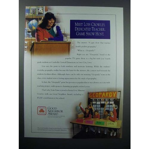 1995 State Farm Insurance Ad - Lois Crowley