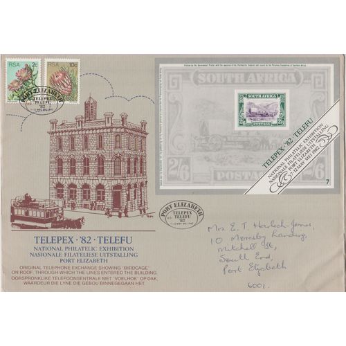 South Africa 1982 TELEPEX & TELEFU mini sheet FDC special pm see others