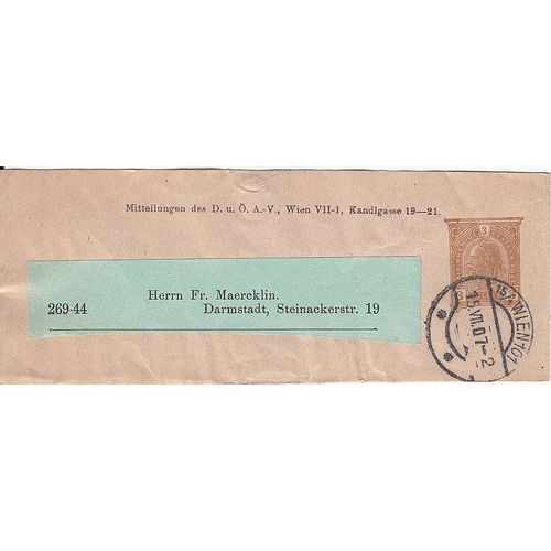 ÖSTERREICH AUSTRIA [Streifband] für Zeitungen ( O/used ) [02]