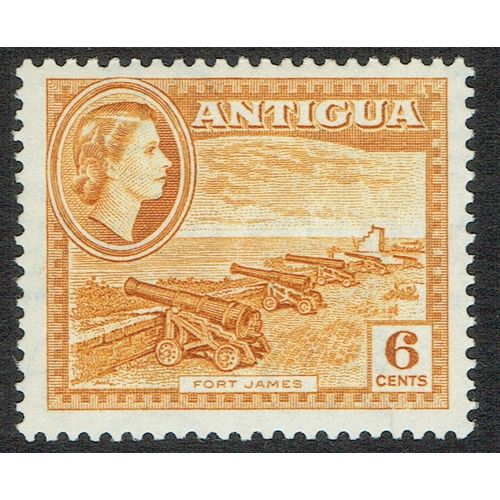 Antigua 1953 Definitive Issue 6c Yellow Ochre SG126 MM