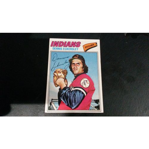1977 Topps Card # 525 Dennis Eckersley Excellent (5) Cleveland Indians