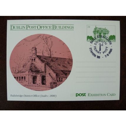 Ireland 1988 Stampa Irish Philatelic Exhibition postcards Dublin PO Buildings