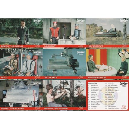 Captain Scarlet 50 Years Full 36 Card Base Set Trading Cards Unstoppable Cards