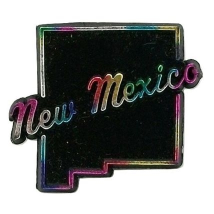 New Mexico Black Fridge Magnet