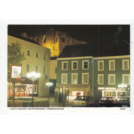 Castle Square Haverfordwest Postcard Pembrokeshire Modern