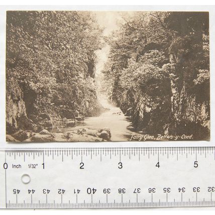 vintage postcard Betws y Coed, Fairy glen