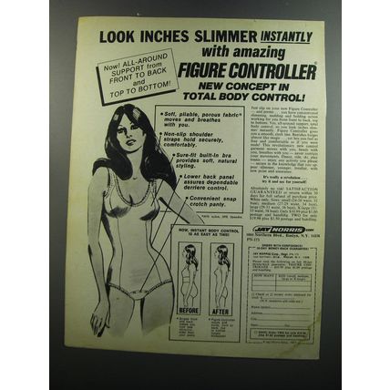 1973 Jay Norris Figure Controller Ad - Look inches slimmer instantly