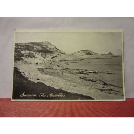 THE MUMBLES, SWANSEA, WALES. unused antique postcard =
