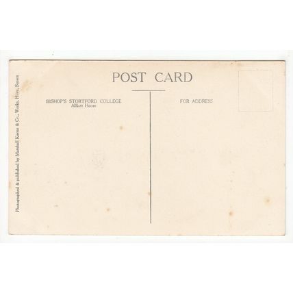 Alliott House Bishop's Stortford College Postcard Hertfordshire