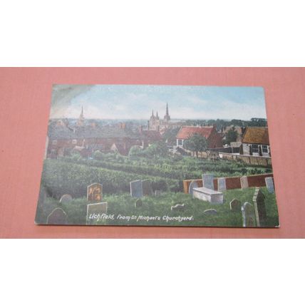 1905 Raphael Tuck Postcard - Lichfield from St Michael's Churchyard - Staffs