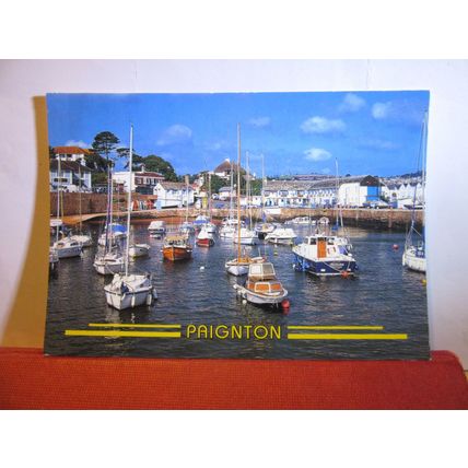 THE HARBOUR, PAIGNTON, DEVON, used postcard by Europa Cards =