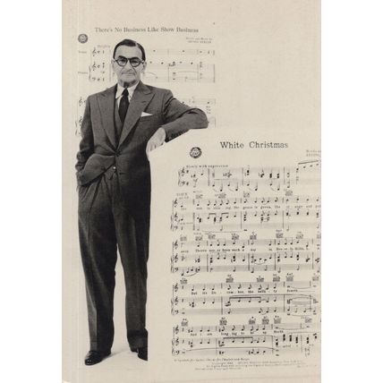 White Christmas 1955 Sheet Music Irving Berlin Postcard