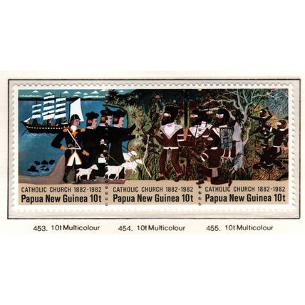 Papua New Guinea ASC 453-55 1962 Catholic Church MNH