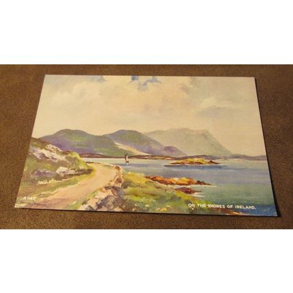 Valentines Art Colour Postcard -Shores of Ireland A1167 - Artist Burrows