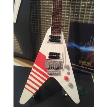 BUCKETHEAD - Jackson Flying V White 1:4 Scale Replica Guitar ~New~