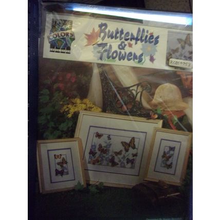 True Colors Cross Stitch Kit Butterflies & Flowers