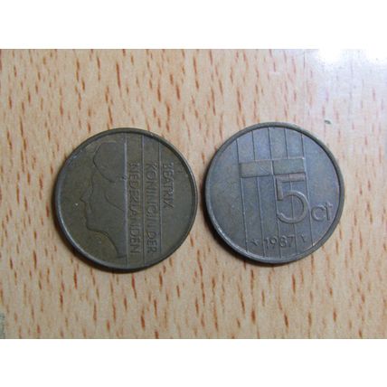 Netherlands 1987 5 Cents Coin