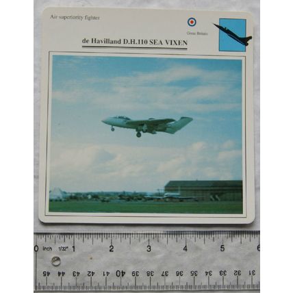 D. H. D.H.110 Sea Vixen - GB - Air Superiority Fighter - Collectors Club Card